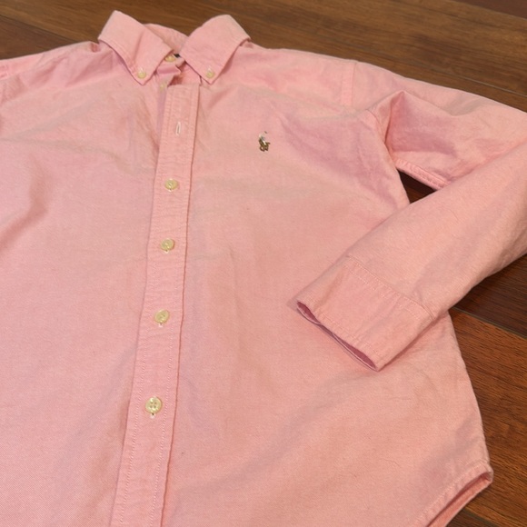 Ralph Lauren Kids Size 10 Button Down Pink Shirt Boys or Girls - Picture 2 of 4